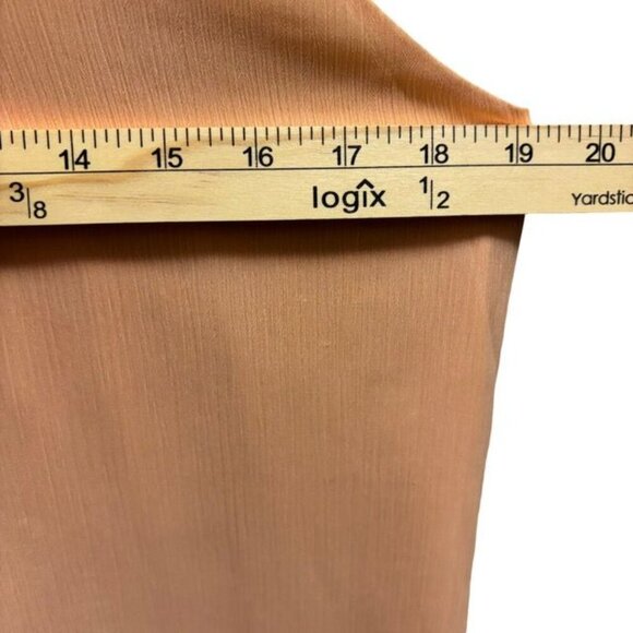 Alice + Olivia Womens Peach Mini Slip Dress With Black Leather Straps Size M - Picture 6 of 9